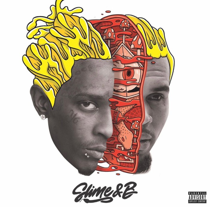 Chris Brown giving Young Thug a pendant inspired by his mixtape “Slime ...