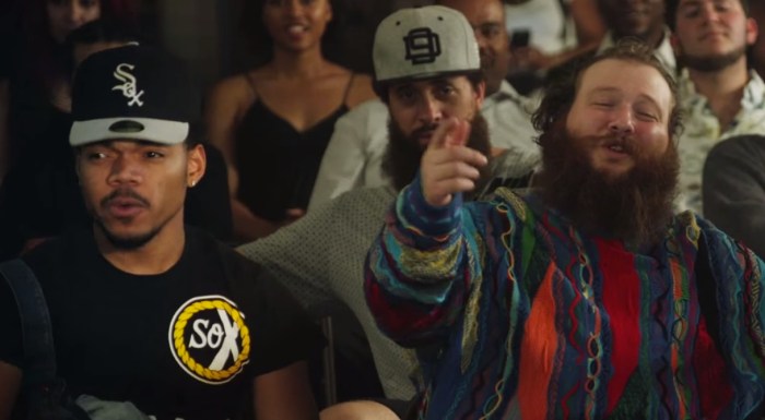 Action bronson and chance the rapper do baby blue on letterman