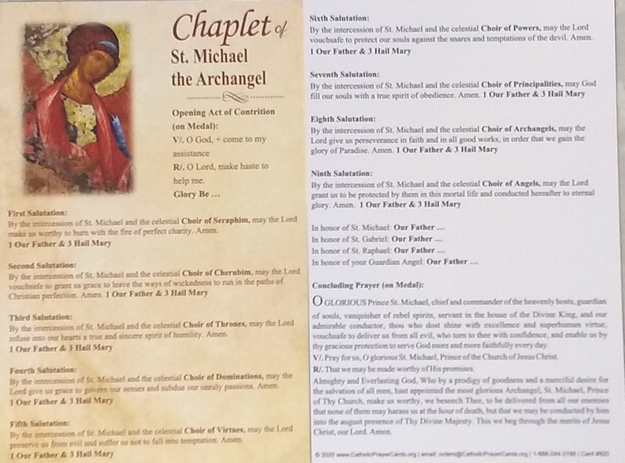 Pray the Chaplet of St. Michael A Devotional Guide