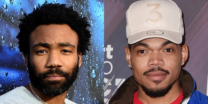 Chance the Rapper and Donald Glover in Times 100 Most Influential