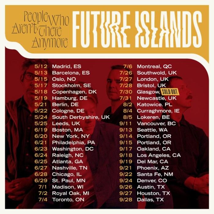 Future Islands - Apple Music Future islands extend tour recording new music