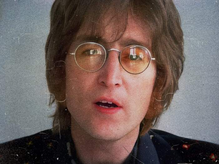 john lennon sitting inside a starbucks and taking a | Stable Diffusion ...