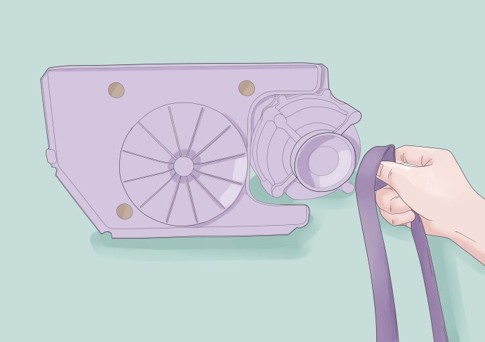 How to Replace a Washing Machine Belt: 15 Steps - wikiHow Replace a Washing Machine Belt