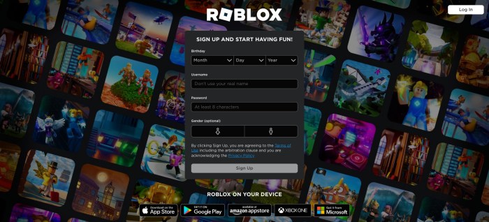 Roblox Sign up on PC/Phone - Create a Roblox Account to Log in It ... Sign Up for an Account on Roblox