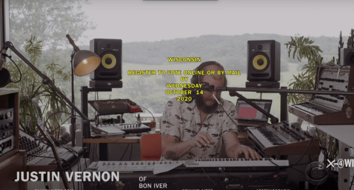 Bon ivers justin vernon teases new music in studio footage watch