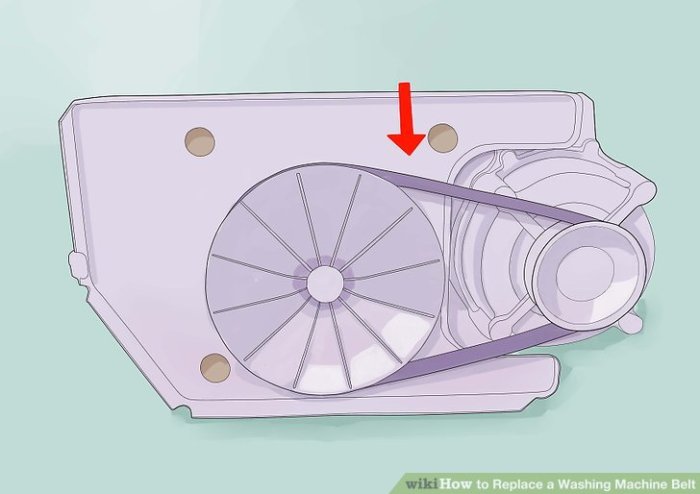 How to Replace a Washing Machine Belt: 12 Steps (with Pictures) Replace a Washing Machine Belt