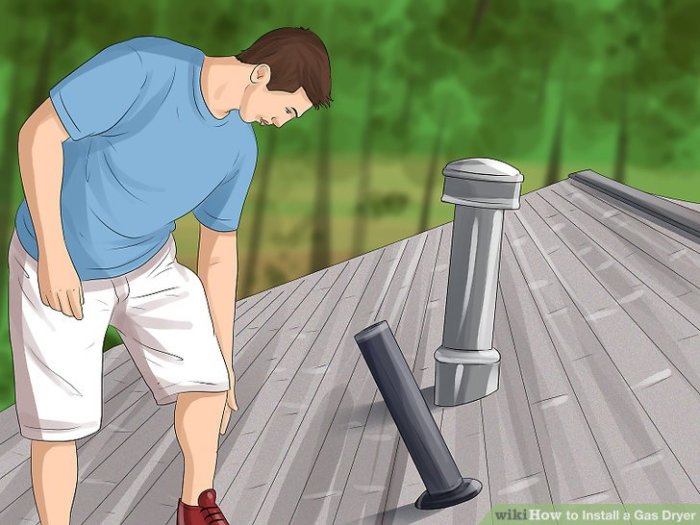 How to Install a Gas Dryer (with Pictures) - wikiHow Install a Gas Dryer