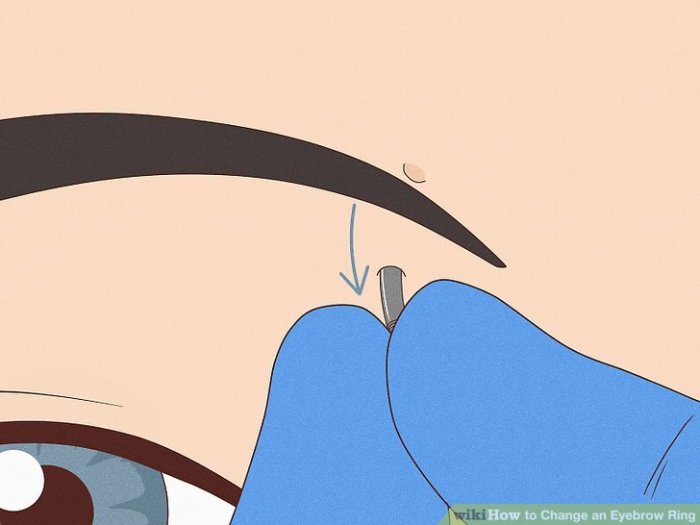 How to Change an Eyebrow Ring: 13 Steps (with Pictures) - wikiHow Change an Eyebrow Ring