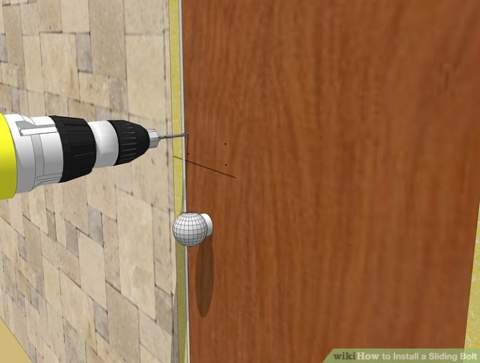 Install a Sliding Bolt