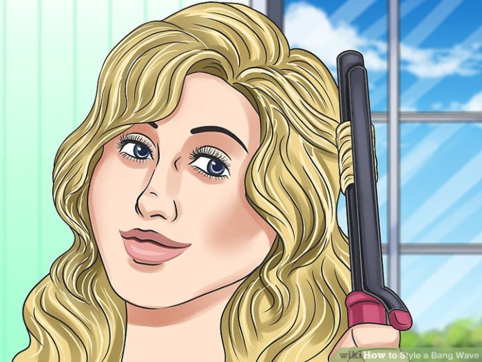 How to Style a Bang Wave: 8 Steps (with Pictures) - wikiHow Style a Bang Wave