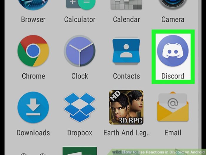 Use Reactions in Discord on Android