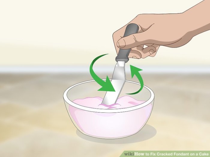 4 Ways to Fix Cracked Fondant on a Cake - wikiHow Fix Cracked Fondant on a Cake