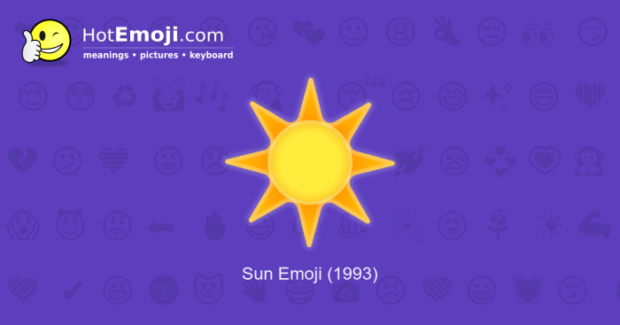 What Does the Sun Emoji Mean