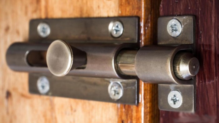 Install a Sliding Bolt
