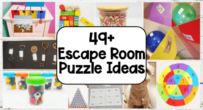 Escape Room Puzzle Ideas