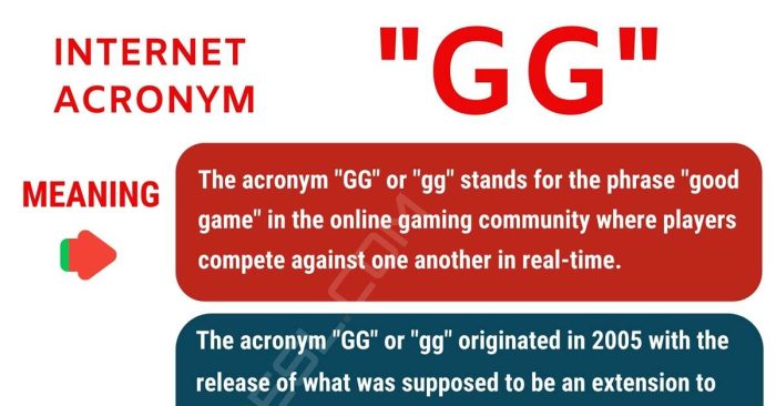 GG Meaning: What Does GG Mean? With Useful Conversations - 7 E S L GG Meaning: What Does GG Mean? With Useful Conversations - 7 E S L