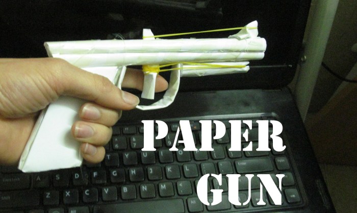 How to Make a Paper Gun - Howcast Make a Simple Paper Gun