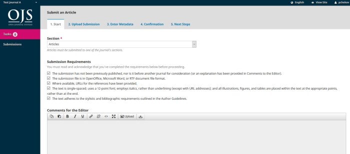 Submitting an Article | Open Journal Systems Submit Articles to Publications