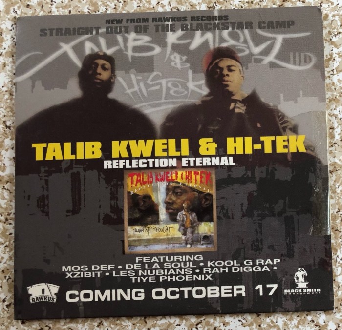 Talib kweli and hi tek reunite for new reflection eternal album