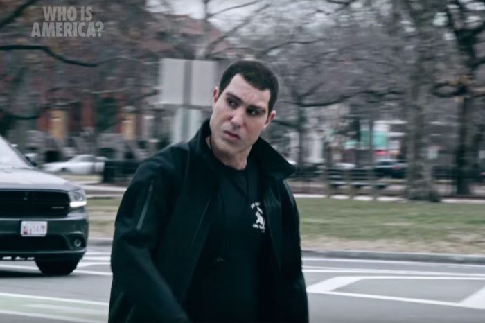 Sacha baron cohen gets politicians to cite cardi b blink 182 as reasons to arm kids