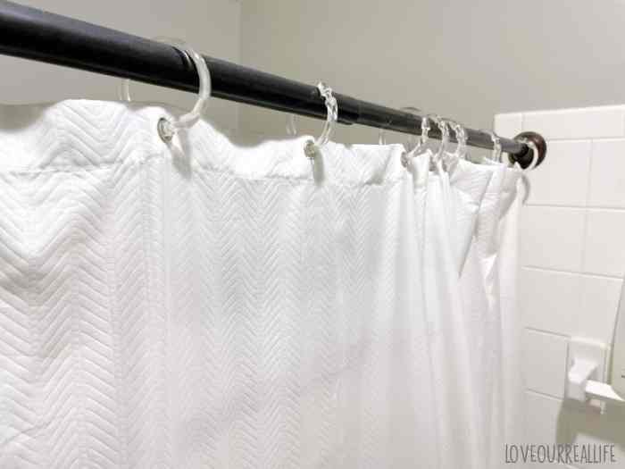 How to Clean a Shower Curtain Liner Without a Washing Machine ⋆ Love ... Clean a Shower Curtain