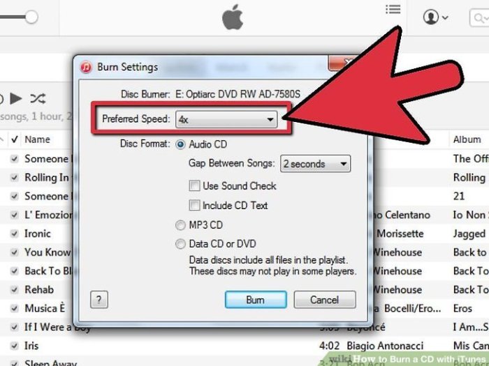Burn a CD with iTunes A Comprehensive Guide