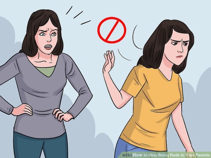 How to Stop Being Rude to Your Parents (with Pictures) - wikiHow Stop Being Rude to Your Parents