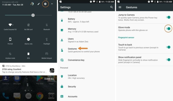 The Galaxy Glove : 7 Steps - Instructables Activate Glove Mode on a Samsung Galaxy Device